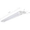 imageSYLVANIA 4FT Plug In 42W Double Tube LED Shop Light Linkable OnOff Chain 4200LM 80 CRI ENERGY STAR 4000K Surface  Suspension Mount with Accessories  1 Pack 61451