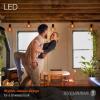 imageSYLVANIA A19 LED Vintage Light Bulb 40W Equivalent Efficient 45W 13 Year 380 Lumens Dimmable Amber Glow  1 Pack 753471 Count Pack of 1