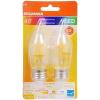 imageSYLVANIA B10 HighDefinition LED Light Bulb 4W Equivalent 13 Year Bent Tip Medium Base 320 Lumens 2700K Soft White Clear  2 Pack 40184