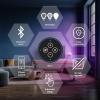 imageSYLVANIA Bluetooth Mesh LED Smart Light Bulb One Touch Set Up A19 60W Equivalent E26 RGBW Full Color ampamp Adjustable White Works with Alexa Only  2 Count Pack of 1 75760Full Color