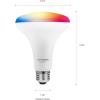 imageSYLVANIA Bluetooth Mesh LED Smart Light Bulb One Touch Set Up A19 60W Equivalent E26 RGBW Full Color ampamp Adjustable White Works with Alexa Only  2 Count Pack of 1 75760Full Color