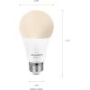 imageSYLVANIA Bluetooth Mesh LED Smart Light Bulb One Touch Set Up A19 60W Equivalent E26 RGBW Full Color ampamp Adjustable White Works with Alexa Only  2 Count Pack of 1 75760Daylight