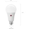 imageSYLVANIA Dusk to Dawn A21 LED Light Bulb with Auto OnOff Light Sensor 100W13W 1500 Lumens 5000K Daylight  6 Pack 41293Daylight