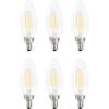 imageSYLVANIA ECO LED B10 Light Bulb 40W25W 7 Year 300 Lumens NonDimmable Clear 2700K Soft White  6 Pack 40878