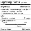 imageSYLVANIA ECO LED Light Bulb A19 60W Equivalent Efficient 9W 7 Year 750 Lumens 2700K NonDimmable Frosted Soft White  8 Count Pack of 1 40821Daylight