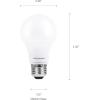 imageSYLVANIA ECO LED Light Bulb A19 60W Equivalent Efficient 9W 7 Year 750 Lumens 2700K NonDimmable Frosted Soft White  8 Count Pack of 1 40821Soft White