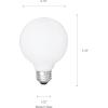imageSYLVANIA Incandescent Double Life Dcor Globe Light Bulb 40W G25 Medium Base 265 Lumens Frosted 2850K Soft White  3 Pack 153453 Count Pack of 1