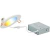 imageSYLVANIA LED 4quot Slim Microdisk Junction Box Recessed Downlight Kit 13W Dimmable 5 CCT Color Select 2700K  3000K  3500K  4000K  5000K 90 CRI  1 Pack 614045CCT in One 2700K3000K3500K4000K5000K