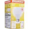 imageSYLVANIA LED A19 Light Bulb 60W Equivalent Efficient 85W 10 Year 2700K 800 Lumens Frosted Soft White  24 Pack 74765 Packaging may varyBright White