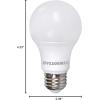 imageSYLVANIA LED A19 Light Bulb 60W Equivalent Efficient 85W 10 Year 2700K 800 Lumens Frosted Soft White  24 Pack 74765 Packaging may varyBright White