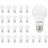 imageSYLVANIA LED A19 Light Bulb 60W Equivalent Efficient 85W 10 Year 2700K 800 Lumens Frosted Soft White  24 Pack 74765 Packaging may varyDaylight