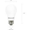 imageSYLVANIA LED A19 Light Bulb 60W Equivalent Efficient 85W 10 Year 2700K 800 Lumens Frosted Soft White  24 Pack 74765 Packaging may varyDaylight