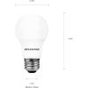 imageSYLVANIA LED A19 Light Bulb 60W Equivalent Efficient 85W 10 Year 2700K 800 Lumens Frosted Soft White  24 Pack 74765 Packaging may varyDaylight