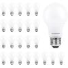 imageSYLVANIA LED A19 Light Bulb 60W Equivalent Efficient 85W 10 Year 2700K 800 Lumens Frosted Soft White  24 Pack 74765 Packaging may varyDaylight