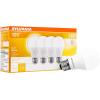 imageSYLVANIA LED A19 Light Bulb 60W Equivalent Efficient 85W 10 Year 2700K 800 Lumens Frosted Soft White  24 Pack 74765 Packaging may varySoft White