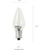 imageSYLVANIA LED C7 Accent Light Bulb Efficient 06W 4 Lumens 2 packBright Light