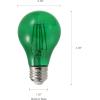 imageSYLVANIA LED Green Glass Filament A19 Light Bulb Efficient 45W 40W Equivalent Dimmable E26 Medium Base  1 Pack 40303Green