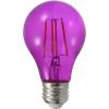 imageSYLVANIA LED Green Glass Filament A19 Light Bulb Efficient 45W 40W Equivalent Dimmable E26 Medium Base  1 Pack 40303Purple