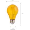 imageSYLVANIA LED Green Glass Filament A19 Light Bulb Efficient 45W 40W Equivalent Dimmable E26 Medium Base  1 Pack 40303Yellow