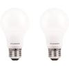 imageSYLVANIA LED Light Bulb 40W Equivalent A19 Efficient 6W Medium Base Frosted Finish 450 Lumens Daylight 2 Count Pack of 1