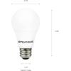 imageSYLVANIA LED Light Bulb 75W Equivalent A19 Efficient 12W Medium Base Frosted Finish 1100 Lumens Bright White  1 Pack 78096Bright White