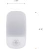 imageSYLVANIA LED Mini Automatic PlugIn Night Light with Sensor Motion Activated Dusk to Dawn Warm White PlugIn Type  1 Pack 64988Soft White 2700K
