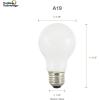 imageSYLVANIA LED TruWave Natural Series A19 Light Bulb 60W Equivalent Efficient 8W 800 Lumens Medium Base Dimmable Frosted 2700K Soft White  Pack of 6 40813Daylight