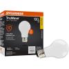 imageSYLVANIA LED TruWave Natural Series A19 Light Bulb 60W Equivalent Efficient 8W 800 Lumens Medium Base Dimmable Frosted 2700K Soft White  Pack of 6 40813Soft White