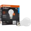 imageSYLVANIA LED TruWave Natural Series A19 Light Bulb 60W Equivalent Efficient 8W 800 Lumens Medium Base Dimmable Frosted 2700K Soft White  Pack of 6 40813Daylight