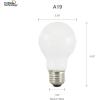 imageSYLVANIA LED TruWave Natural Series A19 Light Bulb 60W Equivalent Efficient 8W 800 Lumens Medium Base Dimmable Frosted 2700K Soft White  Pack of 6 40813Soft White