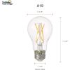 imageSYLVANIA LED TruWave Natural Series A19 Light Bulb 60W Equivalent Efficient 8W Dimmable Medium Base 800 Lumens Clear 2700K Soft White40804 Daylight 16 Count Pack of 1Daylight