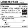 imageSYLVANIA LED TruWave Natural Series A19 Light Bulb 60W Equivalent Efficient 8W Dimmable Medium Base 800 Lumens Clear 2700K Soft White40804 Daylight 16 Count Pack of 1Daylight