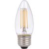 imageSYLVANIA LED TruWave Natural Series Candelabra Light Bulb 60W Soft White Medium Base Dimmable Clear Blunt Tip  2 Pack2 Count Pack of 1