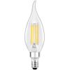 imageSYLVANIA LED TruWave Natural Series Candelabra Light Bulb 60W Soft White Medium Base Dimmable Clear Candle Tip  2 PackSoft White