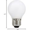 imageSYLVANIA LED TruWave Natural Series Dcor Globe G 165 Light Bulb 40W Equivalent Efficient 4W Candelabra Base Dimmable 350 Lumens 2700K Clear Soft White  2 Pack 40784Daylight