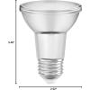 imageSYLVANIA LED TruWave Natural Series PAR20 Light Bulb 50W Equivalent Efficient 6W Medium Base Dimmable 3000K White  1 Pack 409201 Count Pack of 1