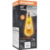 imageSYLVANIA LED Vintage Filament ST19 Light Bulb 40W Equivalent Efficient 45W 13 Year Dimmable 2175K Amber Glow  1 Pack 75351
