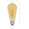 imageSYLVANIA LED Vintage ST19 60W Equivalent Efficient 7 W E26 Medium Base Dimmable 2175K Amber Glow Light Bulb 1 pack