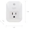 imageSYLVANIA SMART Bluetooth Mesh Outlet Simple Set Up Compatible with Alexa Apple HomeKit and Google Assistant 15 Amp Plug White No Hub Required ETLFCC Listed  1 Pack 78121