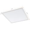 imageSYLVANIA SMART Zigbee Edge Lit LED Edge Lit Panel 100W Equivalent Efficient 32W Dimmable 3200 Lumens White  1 Pack 74746