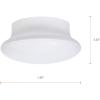 imageSYLVANIA Ultra LED Porcelain Ceiling Light Fixture 60W  9W Energy Star NonDimmable Medium Base 4000K Cool White  1 Pack 75081Cool White