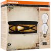 imageSYLVANIA Vintage Essex Cage Light Fixture SemiFlush Mount with 1 60W LED Dimmable Bulb Included Dimmable 75515 Antique BlackAntique Black