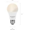 imageSYLVANIA Wifi LED Smart Light Bulb 60W Equivalent Full Color and Tunable White A19 Dimmable Compatible with Alexa and Google Home Only  4 Pack 75674Soft White