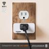 imageSYLVANIA Wifi Smart Plug Voice Control Compatible with Alexa and Google Home Timer OnOff White  4 Pack 75703