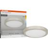 imageSylvania 12quot Flush Mount LED Fixture 24W 5 Color Select 2700K  5000K 90 CRI 1600 LMS Hardwired White  1 Pack 66462Brushed Nickel