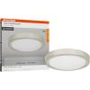 imageSylvania 12quot Flush Mount LED Fixture 24W 5 Color Select 2700K  5000K 90 CRI 1600 LMS Hardwired White  1 Pack 66462Brushed Nickel