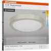 imageSylvania 12quot Flush Mount LED Fixture 24W 5 Color Select 2700K  5000K 90 CRI 1600 LMS Hardwired White  1 Pack 66462Brushed Nickel