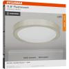 imageSylvania 12quot Flush Mount LED Fixture 24W 5 Color Select 2700K  5000K 90 CRI 1600 LMS Hardwired White  1 Pack 66462Brushed Nickel