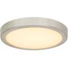 imageSylvania 12quot Flush Mount LED Fixture 24W 5 Color Select 2700K  5000K 90 CRI 1600 LMS Hardwired White  1 Pack 66462Brushed Nickel