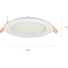 imageSylvania 6quot Recessed Lighting Slim Microdisk with LightSHIELD Technology Germicidal 16W100W 800 Lumens 5 CCT Color Select 2700K  3000K  3500K  4000K  5000K Dimmable White 75750